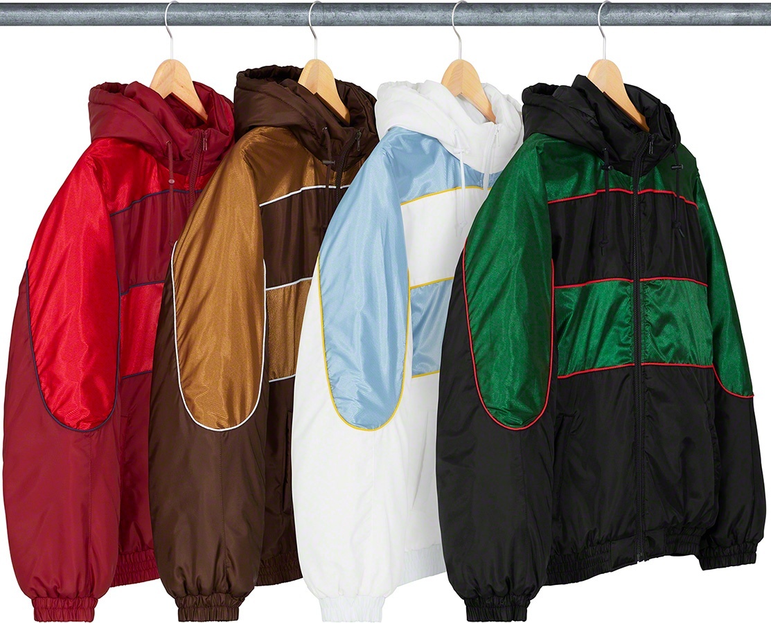 Sports Piping Puffy Jacket view 3